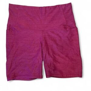 Women's High-Waist Performance Bike Shorts - Magenta